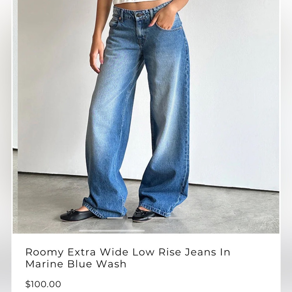 Motel rocks extra roomy low rise jeans 28x32